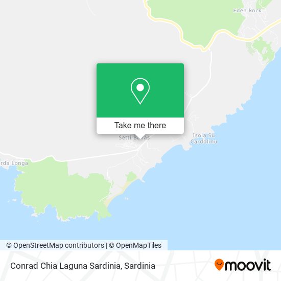 Conrad Chia Laguna Sardinia map