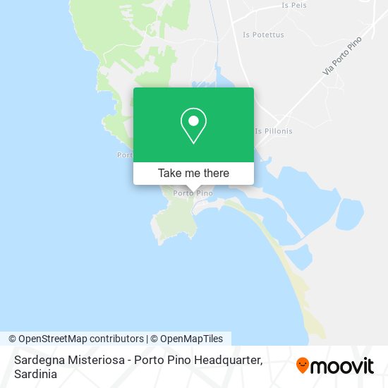 Sardegna Misteriosa - Porto Pino Headquarter map