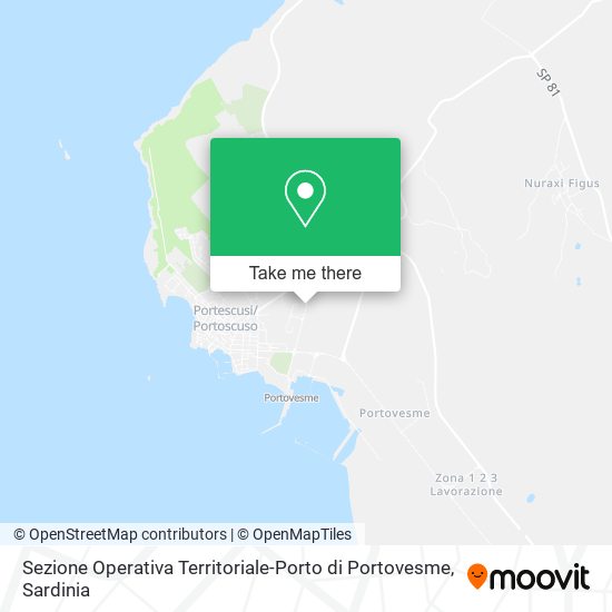 Sezione Operativa Territoriale-Porto di Portovesme map