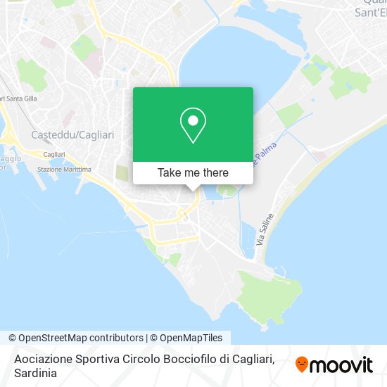Aociazione Sportiva Circolo Bocciofilo di Cagliari map