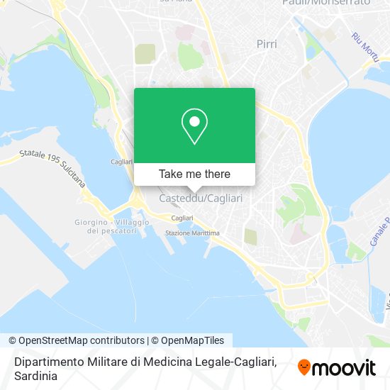 Dipartimento Militare di Medicina Legale-Cagliari map