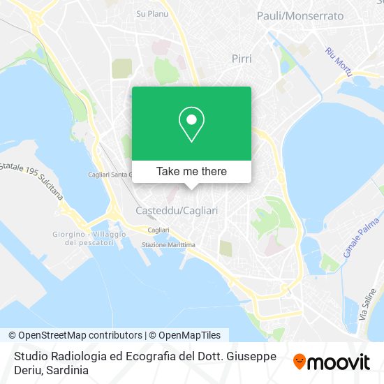 Studio Radiologia ed Ecografia del Dott. Giuseppe Deriu map