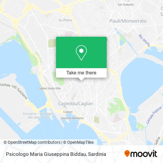 Psicologo Maria Giuseppina Biddau map