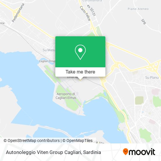 Autonoleggio Viten Group Cagliari map