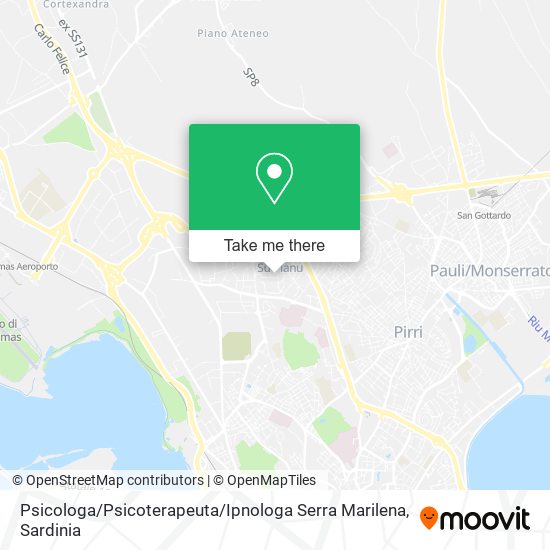 Psicologa / Psicoterapeuta / Ipnologa Serra Marilena map