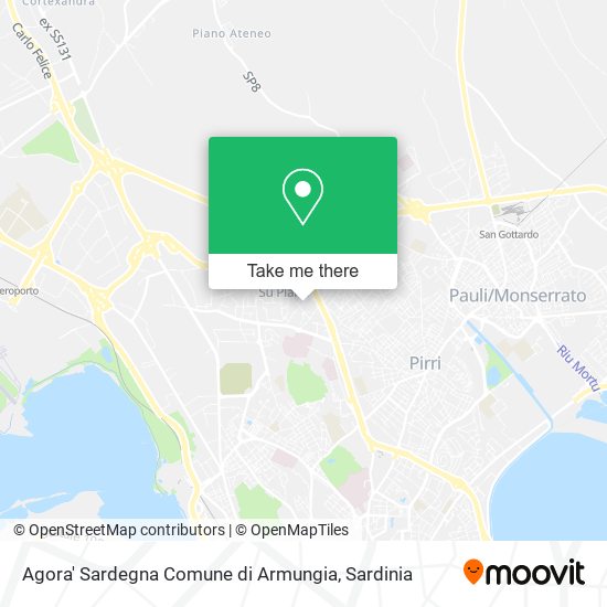 Agora' Sardegna Comune di Armungia map