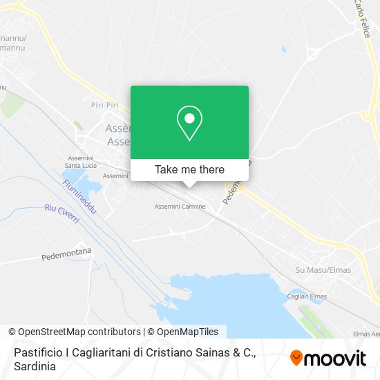 Pastificio I Cagliaritani di Cristiano Sainas & C. map