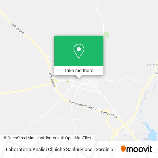 Laboratorio Analisi Cliniche Sanluri-Lacs. map