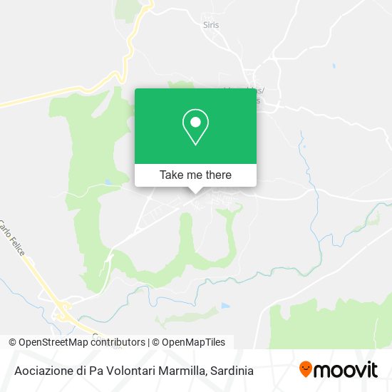 Aociazione di Pa Volontari Marmilla map