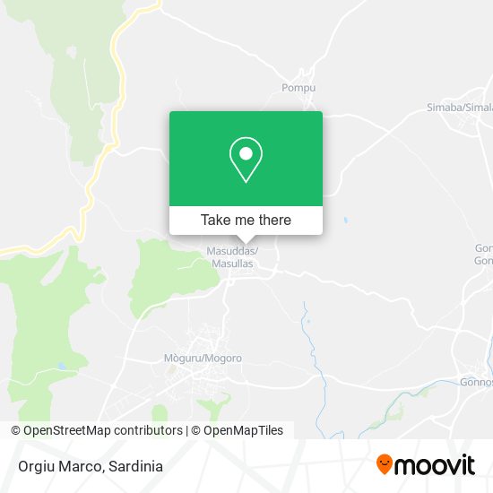 Orgiu Marco map