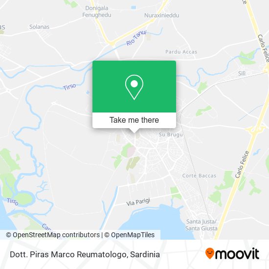 Dott. Piras Marco Reumatologo map