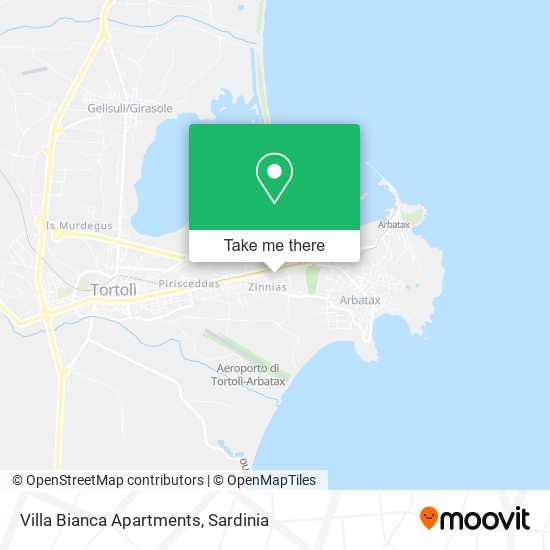 Villa Bianca Apartments map