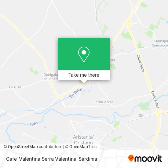 Cafe' Valentina Serra Valentina map