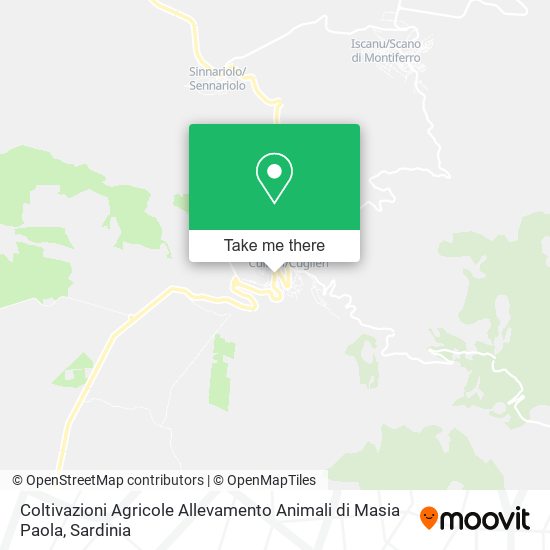 Coltivazioni Agricole Allevamento Animali di Masia Paola map