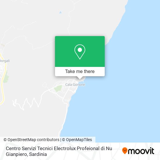 Centro Servizi Tecnici Electrolux Profeional di Nu Gianpiero map