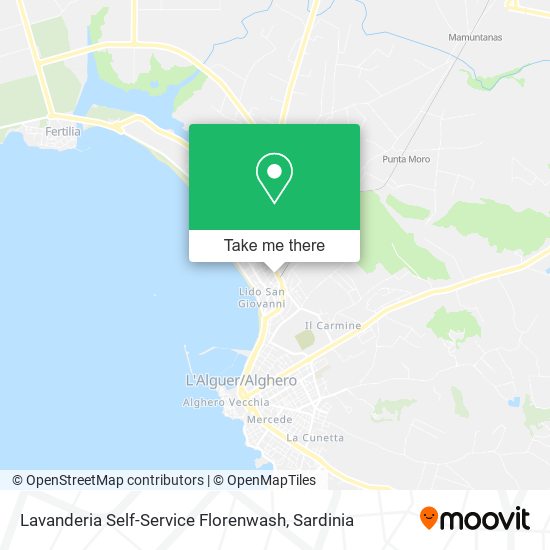 Lavanderia Self-Service Florenwash map