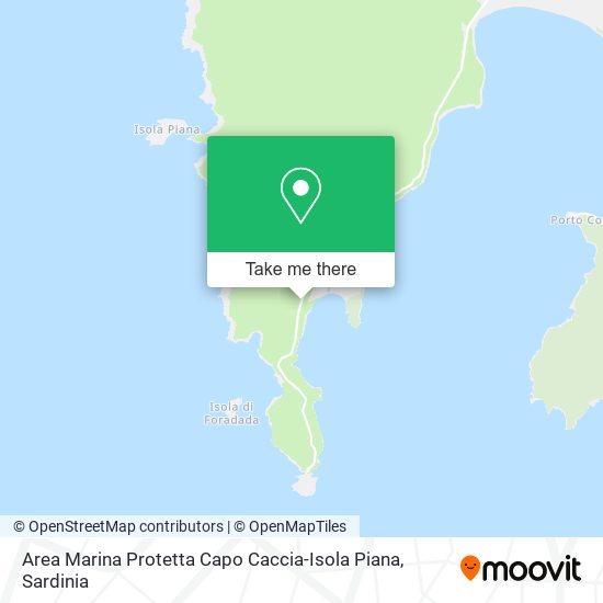 Area Marina Protetta Capo Caccia-Isola Piana map