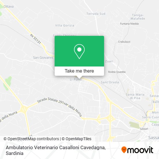 Ambulatorio Veterinario Casalloni Cavedagna map