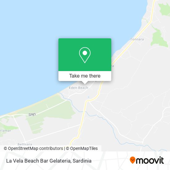 La Vela Beach Bar Gelateria map