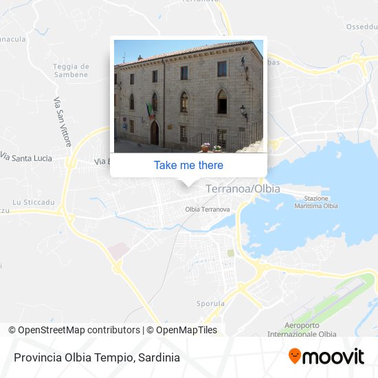 Provincia Olbia Tempio map