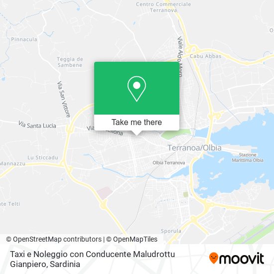 Taxi e Noleggio con Conducente Maludrottu Gianpiero map