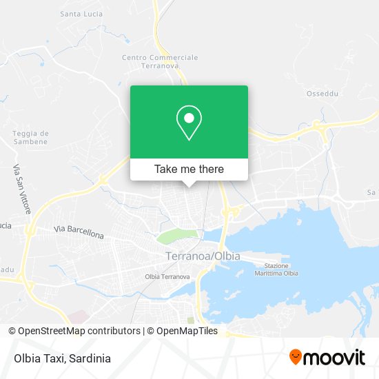 Olbia Taxi map