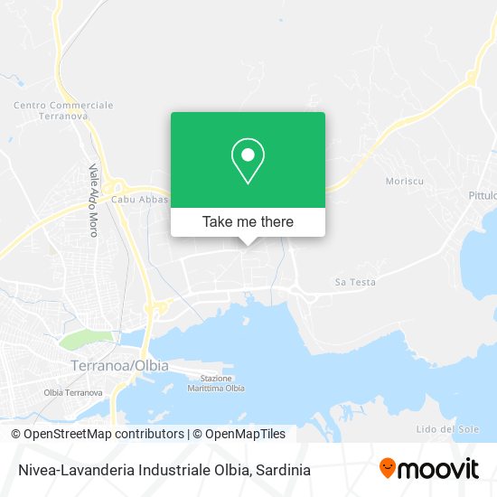 Nivea-Lavanderia Industriale Olbia map