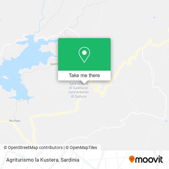 Agriturismo la Kustera map