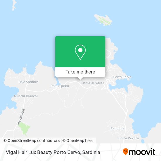 Vigal Hair Lux Beauty Porto Cervo map