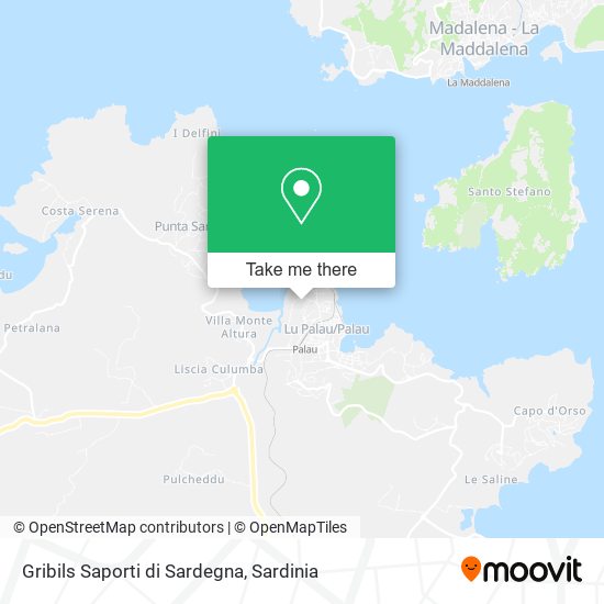 Gribils Saporti di Sardegna map
