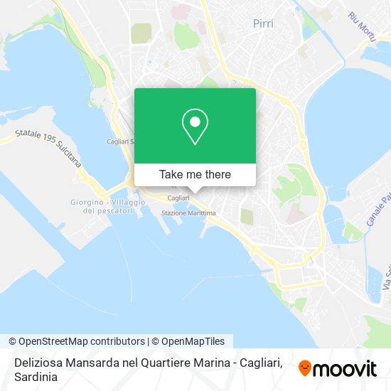 Deliziosa Mansarda nel Quartiere Marina - Cagliari map