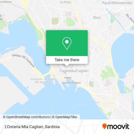 L'Osteria Mia Cagliari map