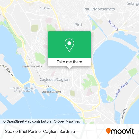 Spazio Enel Partner Cagliari map