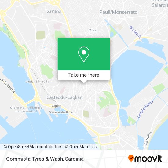 Gommista Tyres & Wash map