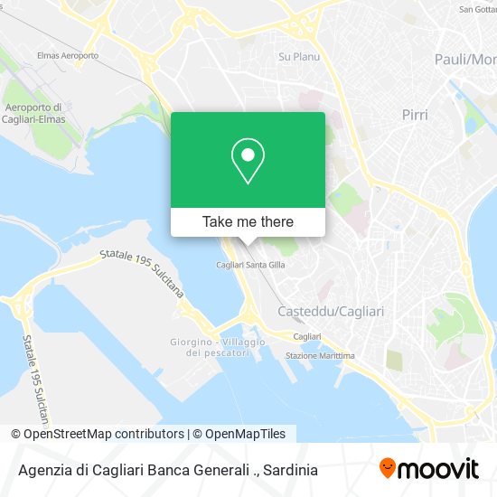 Agenzia di Cagliari Banca Generali . map