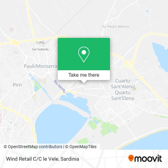 Wind Retail C/C le Vele map