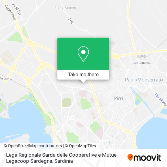 Lega Regionale Sarda delle Cooperative e Mutue Legacoop Sardegna map