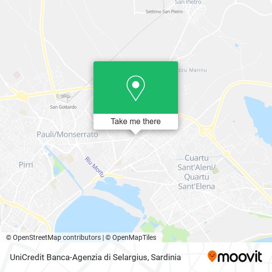 UniCredit Banca-Agenzia di Selargius map