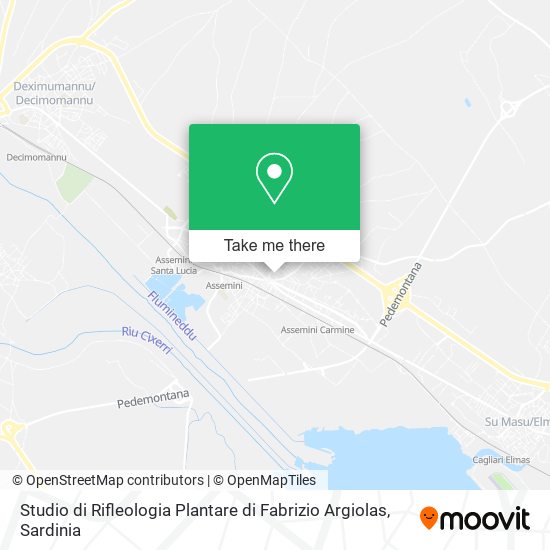 Studio di Rifleologia Plantare di Fabrizio Argiolas map