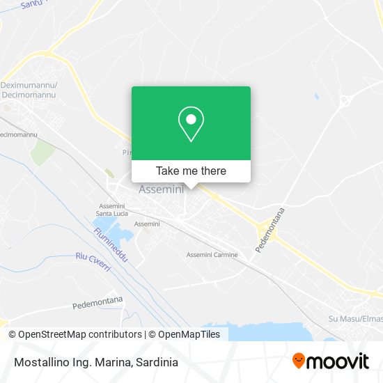 Mostallino Ing. Marina map