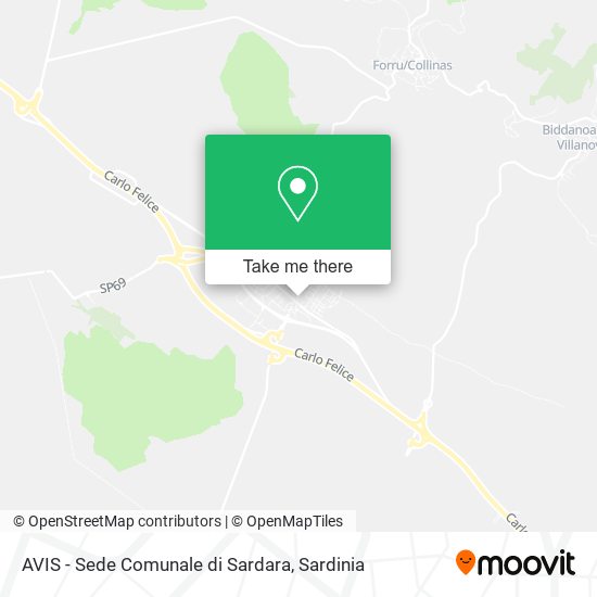 AVIS - Sede Comunale di Sardara map
