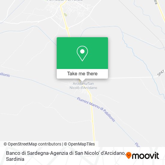 Banco di Sardegna-Agenzia di San Nicolo' d'Arcidano map
