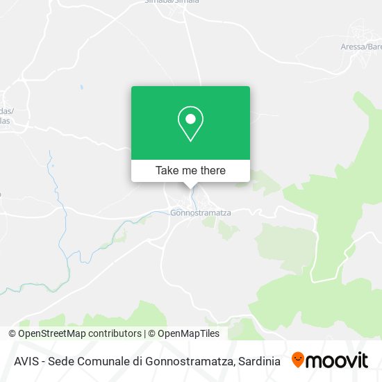 AVIS - Sede Comunale di Gonnostramatza map