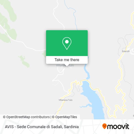 AVIS - Sede Comunale di Sadali map