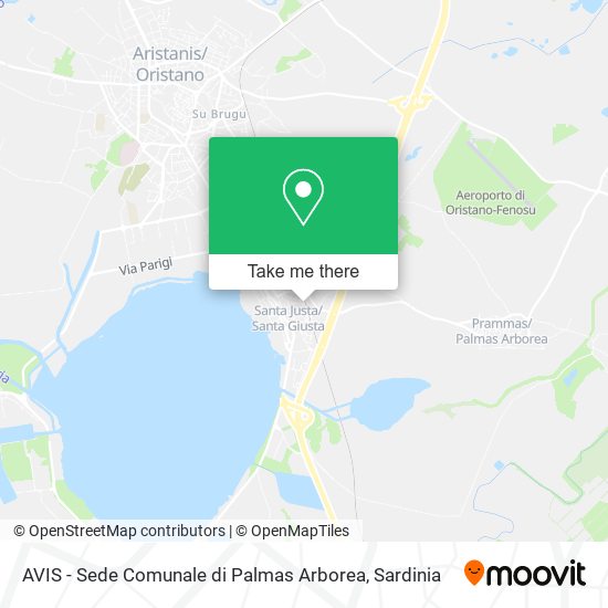 AVIS - Sede Comunale di Palmas Arborea map