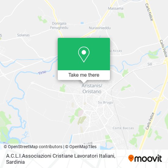 A.C.L.I.Associazioni Cristiane Lavoratori Italiani map