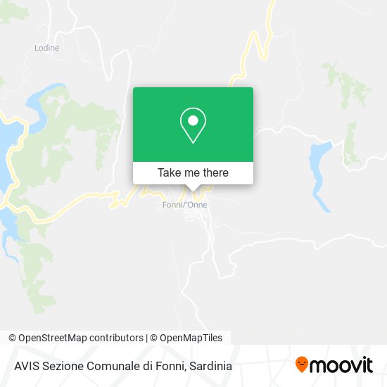 AVIS Sezione Comunale di Fonni map