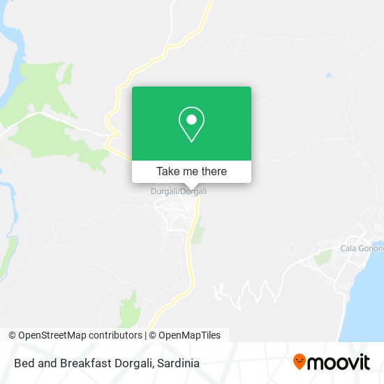 Bed and Breakfast Dorgali map