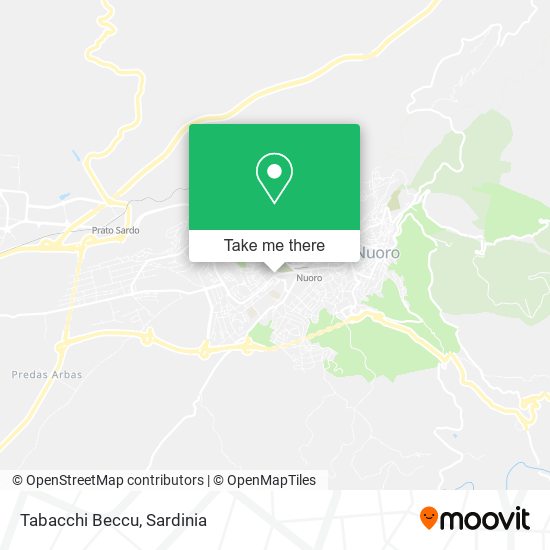 Tabacchi Beccu map