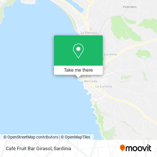 Cafè Fruit Bar Girasol map